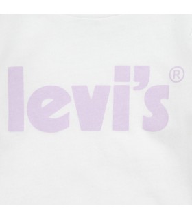 Camiseta niña Levis manga larga blanca